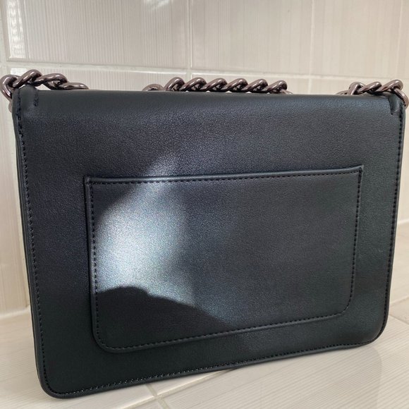 Black and Purple Snake print Crossbody Bag - Picture 3 of 8